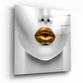 Lips Glass Wall Art.